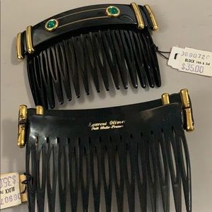 Matching Laurent Olivier Vintage French Haircombs